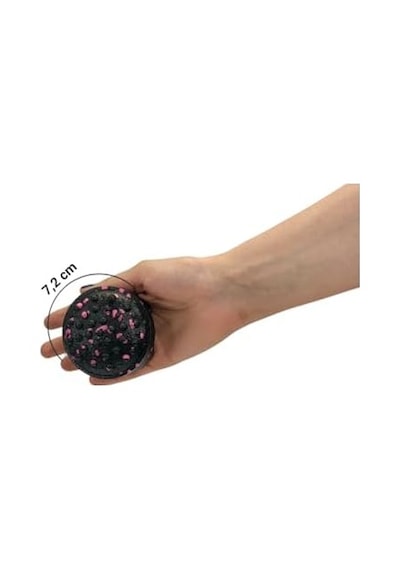 Actifoam Twister Semi Massage Ball Twister Yarım Masaj Topu 7,2x7,2x5,3 Cm, Siyah + Pembe