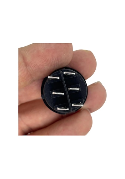 Ic-134-6 Yuvarlak Tekne Tipi Anahtar On-off-on 6p