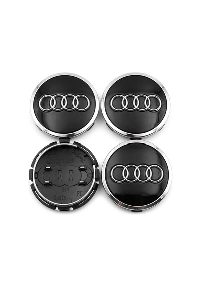 Audi A4-a5-a6-q7 2016/2022 Jant Göbek Arması Takım Oem Kalite 8w0601170a 4m0601170 Parlak Siyah - 903756577