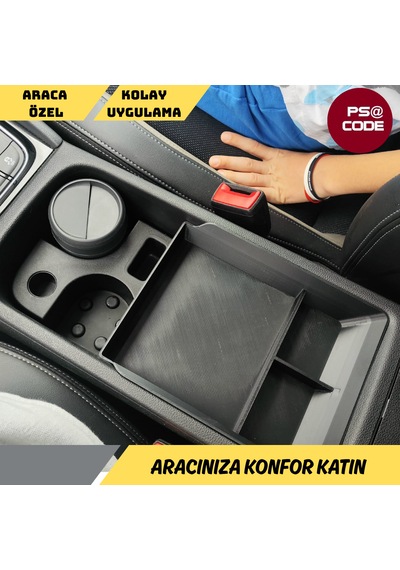Skoda Karoq Orta Konsol Düzenleyıcı - Organizer