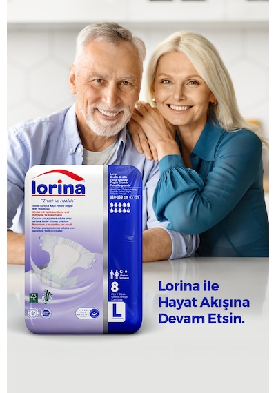 Bel Bantlı Hasta Bezi Large Küçük Paket 40'lı L