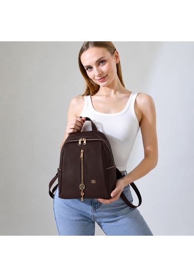 Bloominbag Burkley Avelıne Cocoa Brown Pu Deri Kadın Sırt Çantası kahverengi