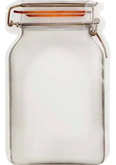 Kavanoz Kesim Kilitli Doypack 11x18,5 Cm - 50 Adet