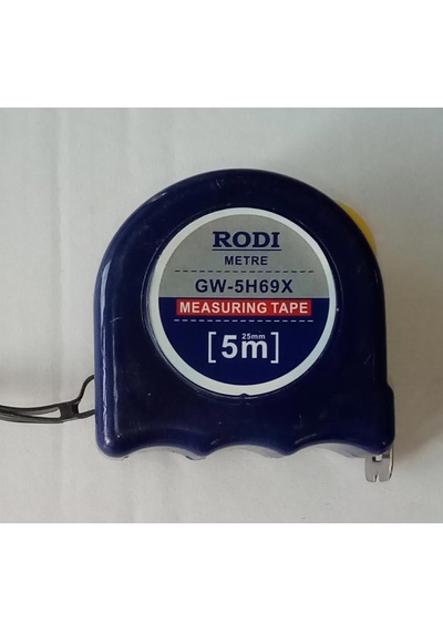 Rodi 5 Metre 20 Mm Plastik Çerçeveli Şerit Metre Her Eve Lazım