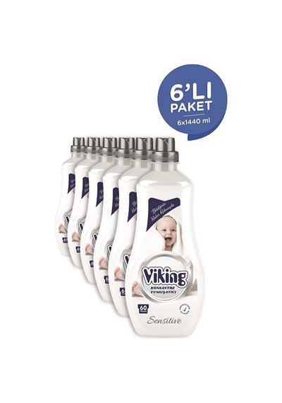 Viking Konsantre Çamaşır Yumuşatıcısı Sensitive 1440 Ml 6 Adet 3'lü Set