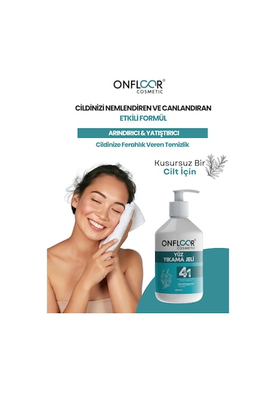 Onfloor Akneye Eğilimli Ciltler İçin Arındırıcı Yüz Temizleme Jeli 250 ML