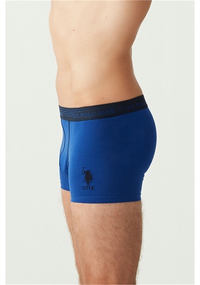U.S. Polo Assn. U.s Polo Assn. 80178 Erkek 3 Lü Boxer-sax&lacivert&sarı Çok Renkli