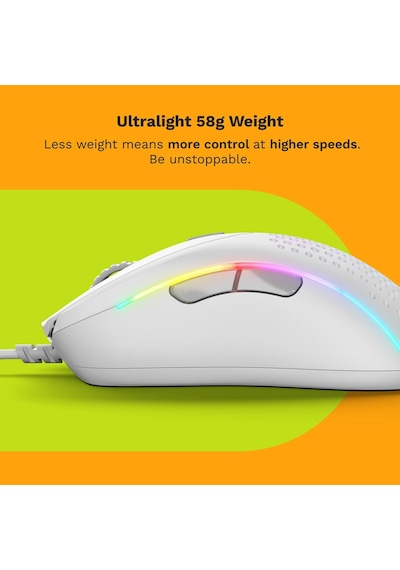 Glorious Oyun - Model D 2: Kablolu Ergonomik Fare, Superlight 58g