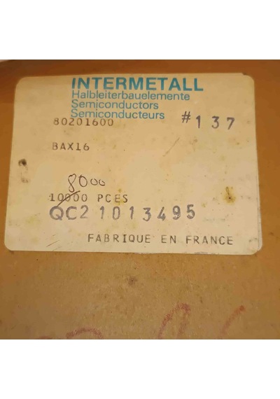 Bax16 150v 0.2a Intermetal Diyot 100 Adet