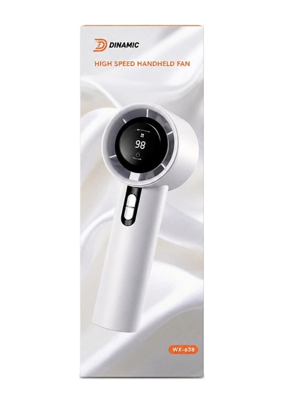 Mini El Fanı Renki Ayarlanabilir Hız Ayarı Dijital Gösterge Fan - Vantilatör 5w Wx-638 Herhangi Bir Renk Gönderilir 5580