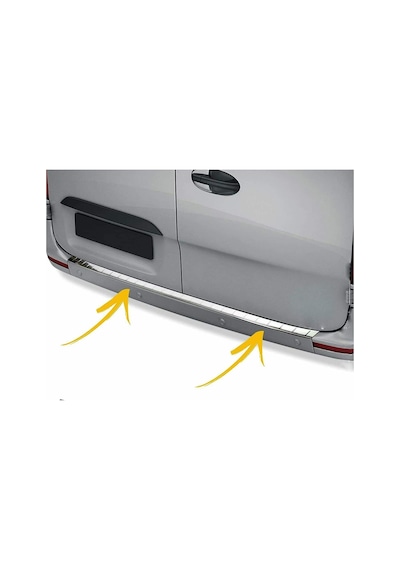 Mercedes Sprinter W907 2018 Arka Tampon Eşiği Paslanmaz Çelik Kr