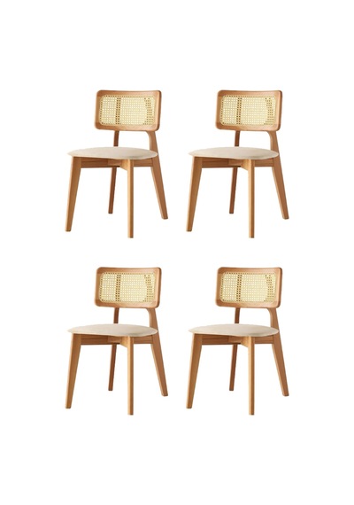 Kuzey Sandalye Ahşap Gürgen 4 Lü Set Cafe,restaurant,mutfak,salon,yemek Odası Sandalyesi Naturel