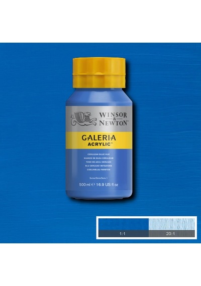 Winsor Newton Galeria Akrilik Boya 500ml Cerulean Blue Hue