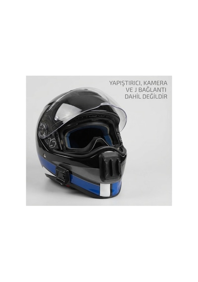 Shoei Hornet Adv Uyumlu Aksiyon Kamera Aparatı - Kask Çene Bağlantı Aparatı Siyah