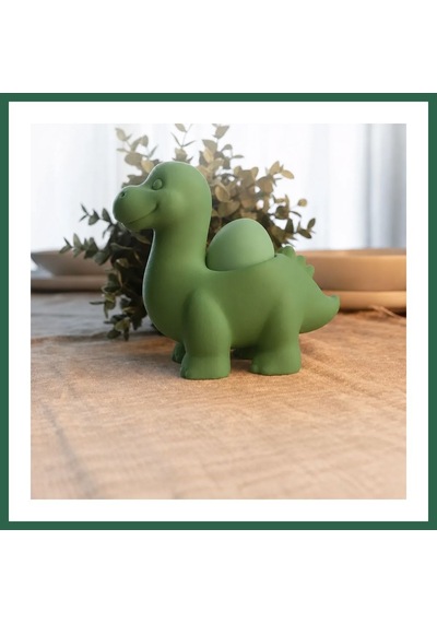 Bezos 3d Baskı Dinozor Yumurtalık - Sevimli Eggosaurus Yumurta Tutucu-yeşil Bzs01