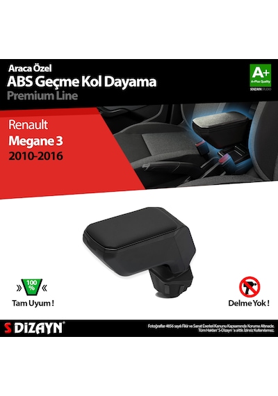 S-dizayn Renault Megane 3 Kol Dayama Kolçak Geçmeli Abs Siyah 2010-2016 A+kalite