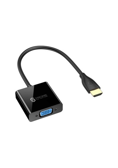 Syncwire HDMI to VGA Ses ve Micro Usb Çıkışlı Adaptör Çevirici