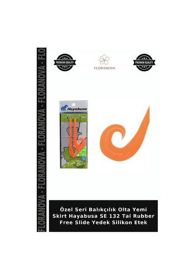 Özel Seri Balıkçılık Olta Yemi Skirt Hayabusa Se 132 Tai Rubber Free Slide Yedek Silikon Etek