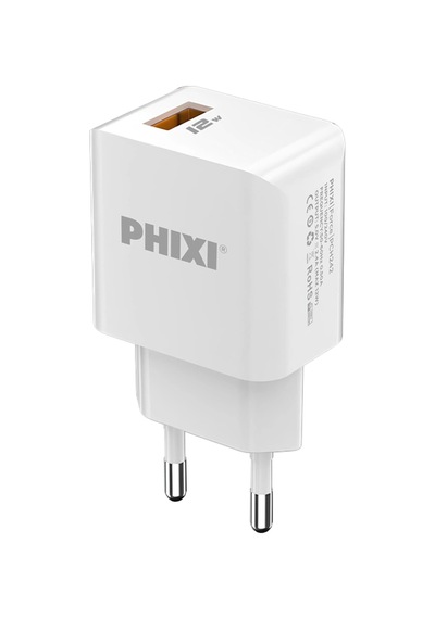 Phixi PCH242L Force Akım Korumalı 2.1A Lıghtnıng USB Kablolu Şarj Cihazı