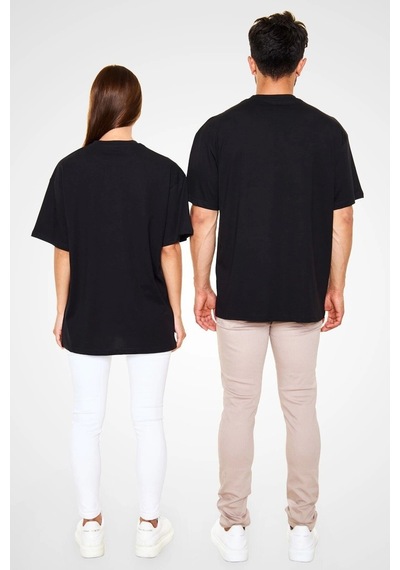 Startmore Adrift Ko Buta Bira Evrimi Baskılı Unisex Oversize Tişört - Tshirt Os20103 Siyah