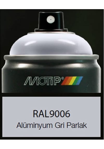 Motip Carat Ral9006 Alüminyum Gri Parlak Sprey Boya 400 ML N11.60