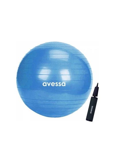 Delux Serisi Spor Core Vücut & Hattirc Plt-65 Pılates Topu Hb65+pompa - Mavı