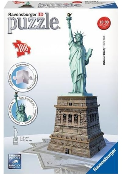 Ravensburger 3 Boyutlu Plastik Puzzle Özgürlük Anıtı 125845
