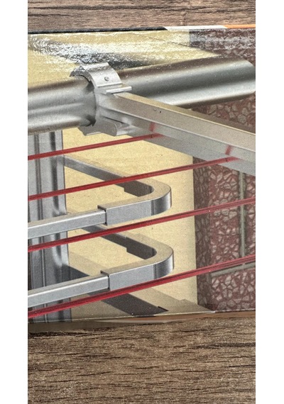Çamaşır Askılık Yuvarlak Küpeşte Balkon Çamaşırlık Bronz Renk