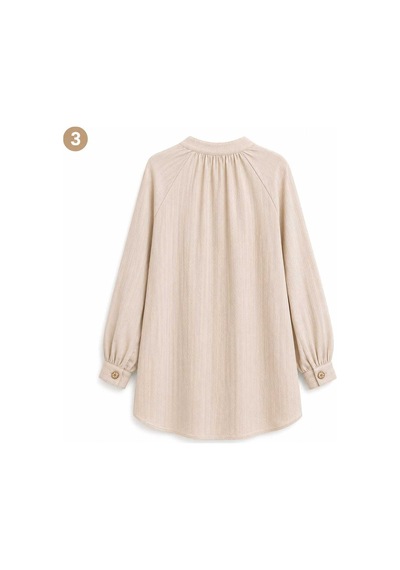 Miss Meliss Yazlık Çilek Kumaş Düğme Detaylı Beli Bağlamalı İkili Tunik - Pantolon Takım Krem Krem Miss Meliss Yazlık Çilek Kumaş Düğme Detaylı Beli Bağlamalı İkili Tunik - Pantolon Takım Krem Krem