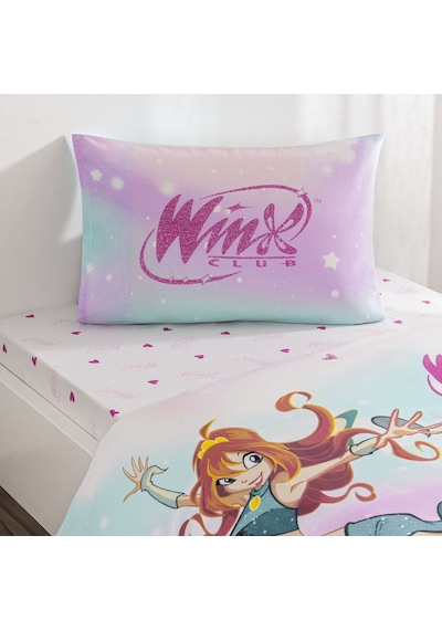 Taç Lisanslı Winx Magic Tek Kişilik Pamuk Nevresim Takımı 000000001000050985 Çok Renkli