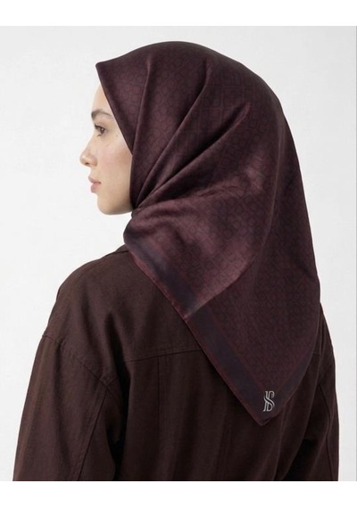 Bushu Mini Mono Twill Eşarp bordo