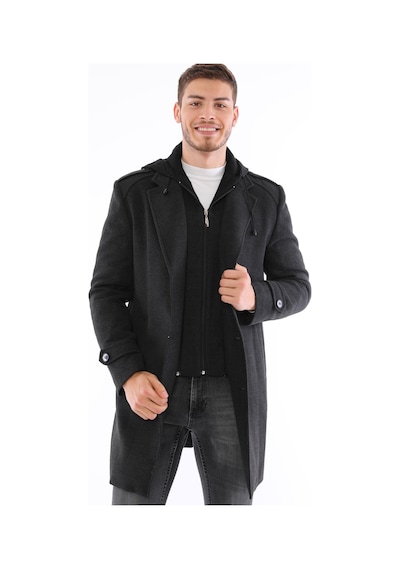 Plt9401 Dewberry Erkek Palto-antrasit Antrasit