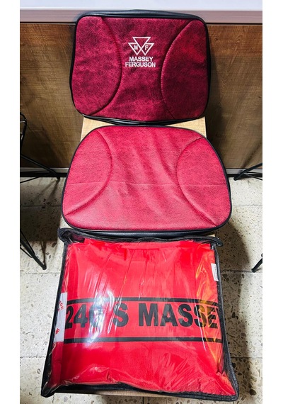 Massey Ferguson 240 Efsane 2000-2008 Model Arası Kırmızı Branda Ve Mf Armalı Koltuk Kılıfı