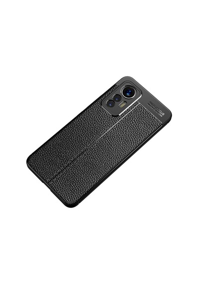 Xiaomi Mi 12 Lite Kılıf Deri Görünümlü Silikon Kamera Korumalı Üstün Koruma Pazarplus Lacivert