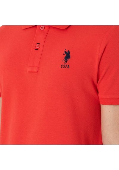 U.S. Polo Assn. Erkek Slim Fit Polo Yaka Basic Tişört Kırmızı
