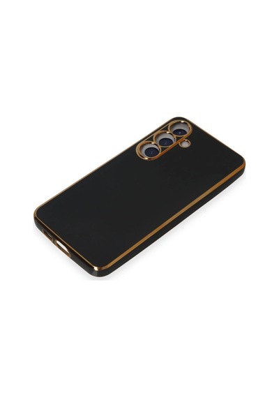 Samsung Uyumlu Galaxy S24 Plus Kılıf Volet Silikon Siyah