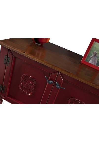 Wood Dresuar Ahşap Pastel Boyalı Eskitme Tarz Dresuar