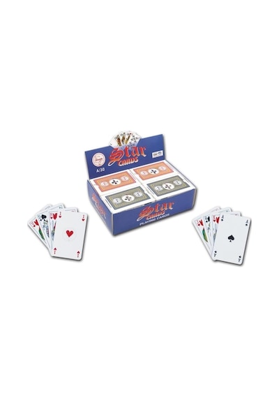 A-30 Iskambil Pişti Oyun Kağıdı, 52 Kart, Briç Batak, Mavi/kırmızı
