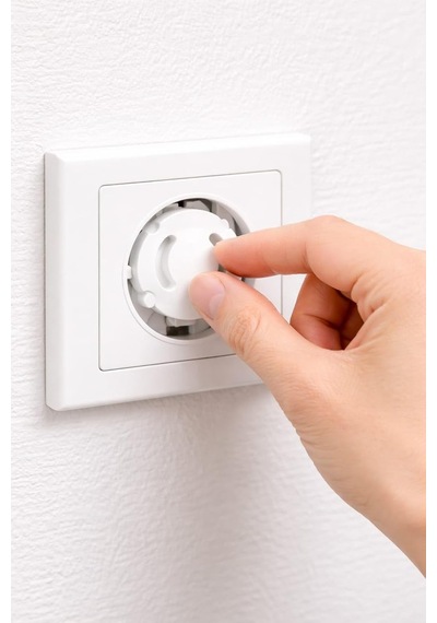 Çocuk Güvenlik Priz Koruyucu, 8 Adet Priz Tıkacı, Bebek Ve Çocuklar İçin Elektrik Prizi Koruma Kapağı, Beyaz, Koruyucu Tıkacı Seti
