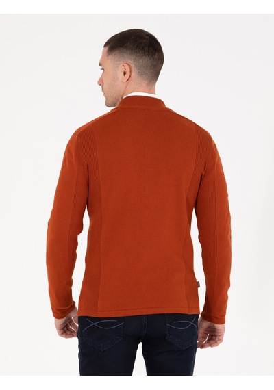 Pierre Cardin Erkek Bakır Hırka Triko 50263239-vr182 Bakır Çok Renkli