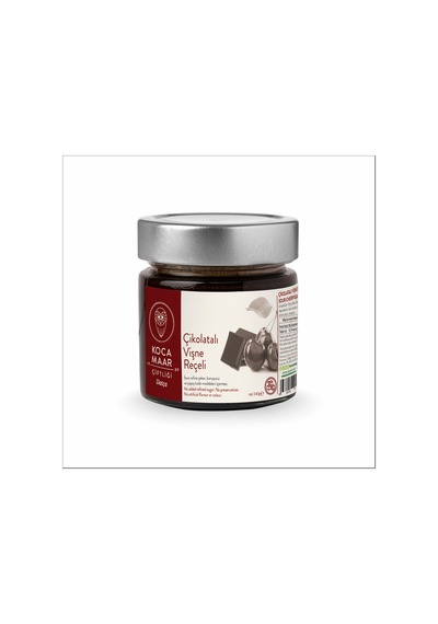 Kocamaar Çiftliği Çikolata Vişne Reçeli (Rafine Şeker İlavesiz) 240 gr