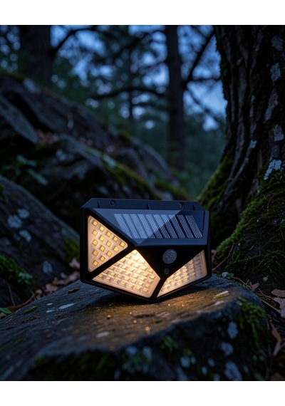 Güneş Enerjili Bahçe Lambası 100 Led Pır Sensörlü Xuczzzduvarlambası