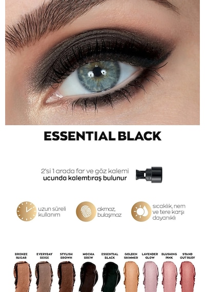 Avon Power Stay Kalem Göz Farı Essential Black