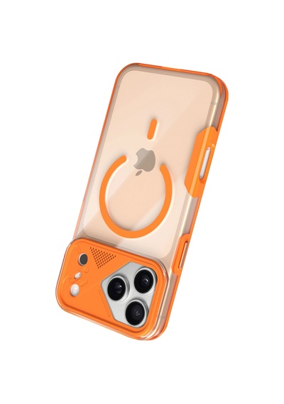 Joko Apple İphone 17 Pro Max Zinko Magsafe Kapak - Turuncu - Turuncu