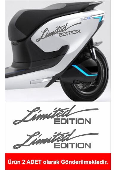 Limited Edition 2 Adet Sticker - Araba Oto Motosiklet Karavan Cam Sticker - 00305 20X5 Cm