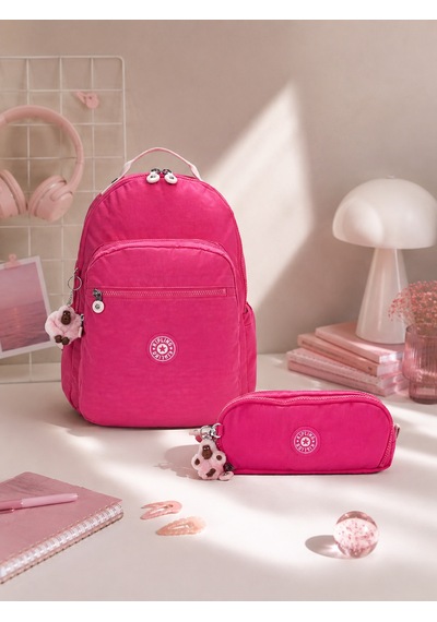 Kipling Kız Çocuk Okul Çantası 2'li Set Çanta Ve Kalemlik Kpsetkpkı427564 Pembe