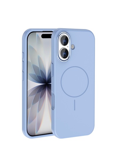 Zore Apple iPhone Uyumlu - 17 Kılıf M-safe Şarj Özellikli Metal Kamera Çerçeveli Zore Edi Silikon Kapak - Rose Gold Altın