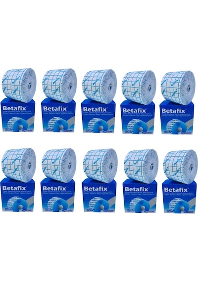 Betafix Esnek Sabitleme Bandı Fix Flaster Bant 10m x 5cm 10 Adet