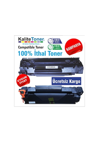 2.000 Syf. HP 85A/35A/36A (Ce285A)1102 Reman Uyumlu Toner
