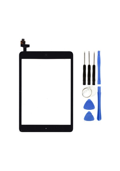 Apple Uyumlu iPad  Mini A1432-a1454-a1455 Home Tuşlu Dokunmatik Siyah + Tamir Seti